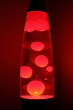 red lava lamp